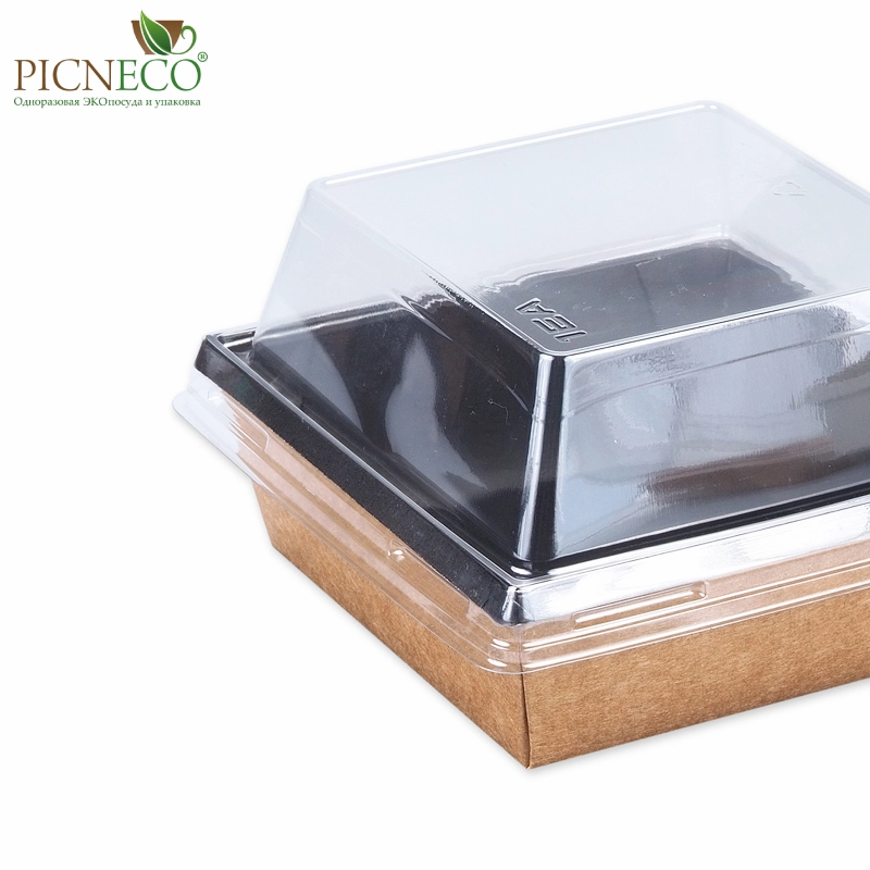 товар Контейнер бумажный 550мл, черный, серия OneClick, (крышка отдельно) OK055C